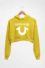 Load image into Gallery viewer, True Religion Crop HOODIE FOR WOMEN-Mustard Yellow-Ektarfa.online
