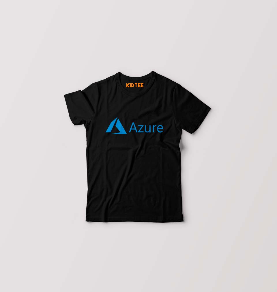 Azure Kids T-Shirt for Boy/Girl-Black-Ektarfa.online