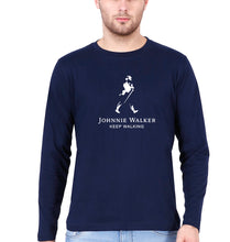 Load image into Gallery viewer, Johnnie Walker Full Sleeves T-Shirt for Men-Navy Blue-Ektarfa.online
