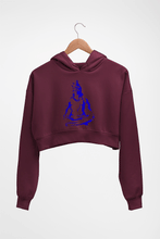 Load image into Gallery viewer, Mahakal Mahadev Bholenath Shiva Shivji Crop HOODIE FOR WOMEN-Maroon-Ektarfa.online

