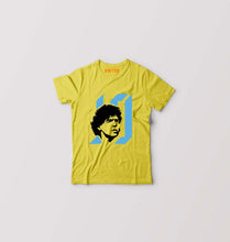 Load image into Gallery viewer, Diego Maradona Kids T-Shirt for Boy/Girl-Yellow-Ektarfa.online
