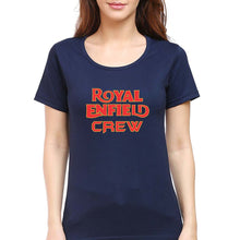 Load image into Gallery viewer, Royal Enfield Crew T-Shirt for Women-Navy Blue-Ektarfa.online
