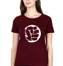 Load image into Gallery viewer, Hulk Superhero T-Shirt for Women-Maroon-Ektarfa.online
