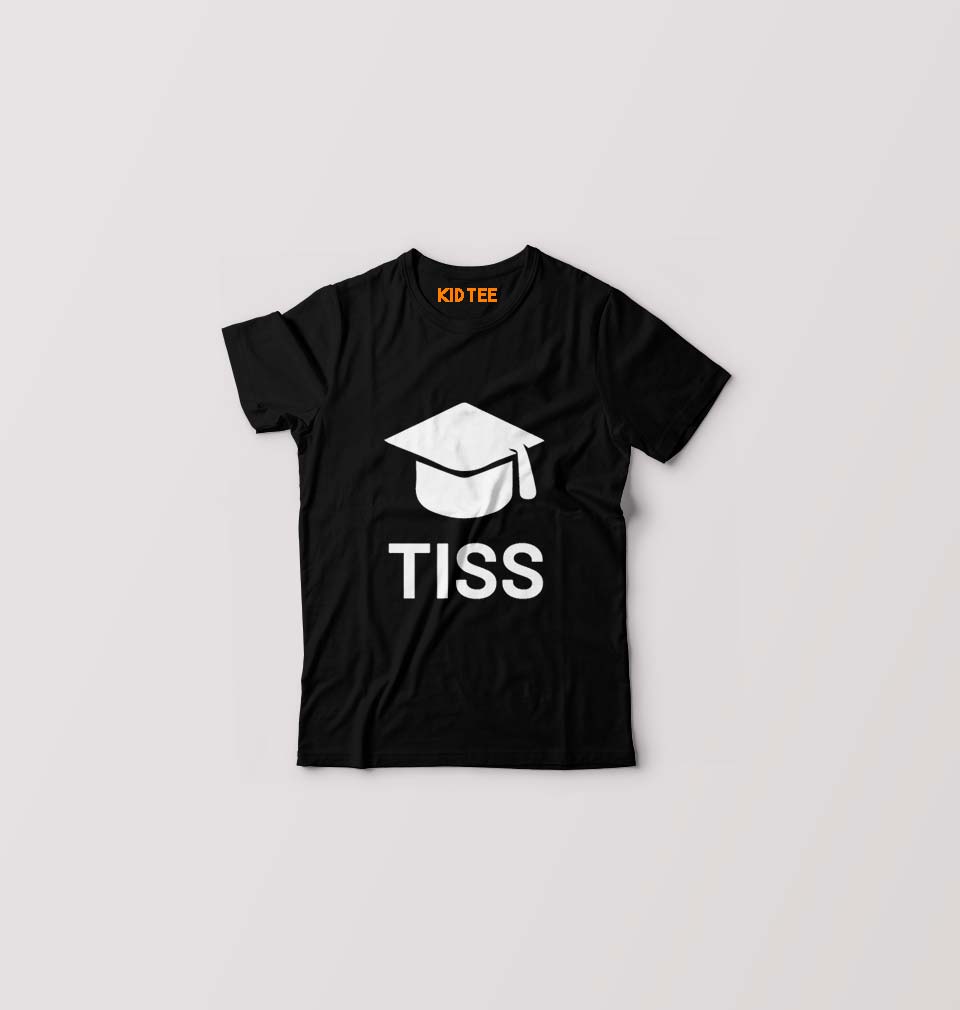 Tata Institute of Social Sciences (TISS) Kids T-Shirt for Boy/Girl-Black-Ektarfa.online