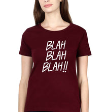Load image into Gallery viewer, Blah Blah T-Shirt for Women-Maroon-Ektarfa.online
