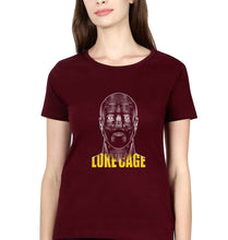 Load image into Gallery viewer, Luke Cage T-Shirt for Women-Maroon-Ektarfa.online
