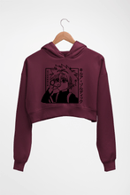 Load image into Gallery viewer, Killua Zoldyck Crop HOODIE FOR WOMEN-Maroon-Ektarfa.online
