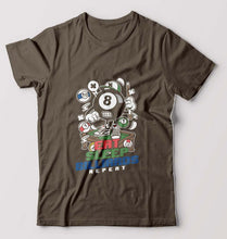 Load image into Gallery viewer, Billard Pool T-Shirt for Men-Olive Green-Ektarfa.online
