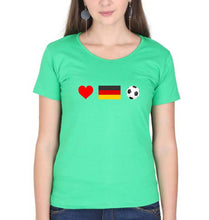 Load image into Gallery viewer, Germany T-Shirt for Women-flag green-Ektarfa.online
