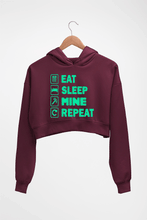 Load image into Gallery viewer, Minecraft Crop HOODIE FOR WOMEN-Maroon-Ektarfa.online
