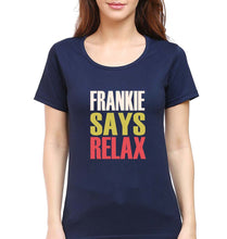 Load image into Gallery viewer, Frankie Says Relax Friends T-Shirt for Women-Navy Blue-Ektarfa.online
