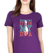 Load image into Gallery viewer, Bowling T-Shirt for Women-Purple-Ektarfa.online
