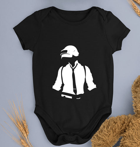 PUBG Kids Romper For Baby Boy/Girl-0-5 Months(18 Inches)-Black-Ektarfa.online