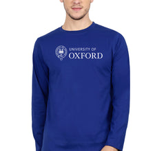 Load image into Gallery viewer, University of Oxford Full Sleeves T-Shirt for Men-Royal Blue-Ektarfa.online

