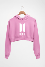 Load image into Gallery viewer, BTS Crop HOODIE FOR WOMEN-Light Baby Pink-Ektarfa.online
