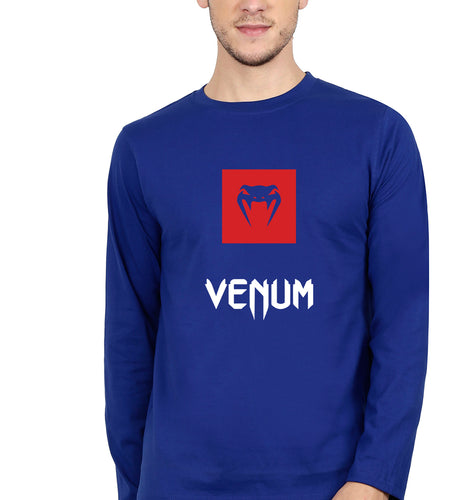 UFC Venum Full Sleeves T-Shirt for Men-Royal Blue-Ektarfa.online