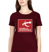 Load image into Gallery viewer, World Snooker (WST) T-Shirt for Women-Maroon-Ektarfa.online
