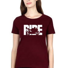 Load image into Gallery viewer, Ride Superbike T-Shirt for Women-Maroon-Ektarfa.online
