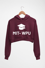 Load image into Gallery viewer, MIT WPU Crop HOODIE FOR WOMEN-Maroon-Ektarfa.online
