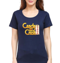 Load image into Gallery viewer, Candy Crush T-Shirt for Women-Navy Blue-Ektarfa.online
