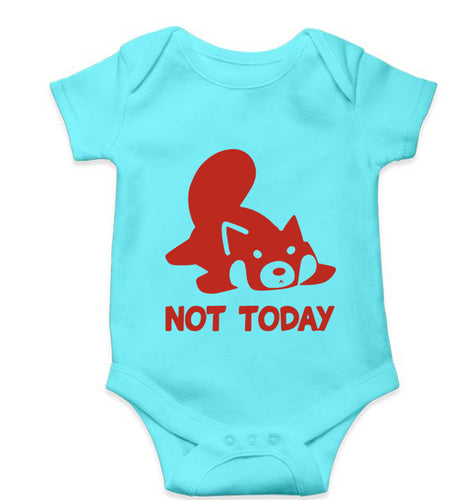 Rocket Raccoon Lazy Not Today Kids Romper Kids Romper For Baby Boy/Girl-0-5 Months(18 Inches)-Sky Blue-Ektarfa.online