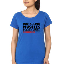 Load image into Gallery viewer, Gym T-Shirt for Women-Royal Blue-Ektarfa.online
