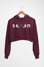 Load image into Gallery viewer, Seven MS Dhoni Crop HOODIE FOR WOMEN-Maroon-Ektarfa.online
