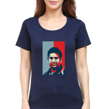 Load image into Gallery viewer, Sachin Tendulkar T-Shirt for Women-Navy Blue-Ektarfa.online
