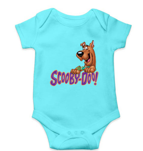 Scooby Doo Kids Romper For Baby Boy/Girl-0-5 Months(18 Inches)-Sky Blue-Ektarfa.online