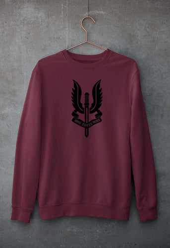 Who Dares Wins Balidaan Army Unisex Sweatshirt for Men/Women-S(40 Inches)-Maroon-Ektarfa.online