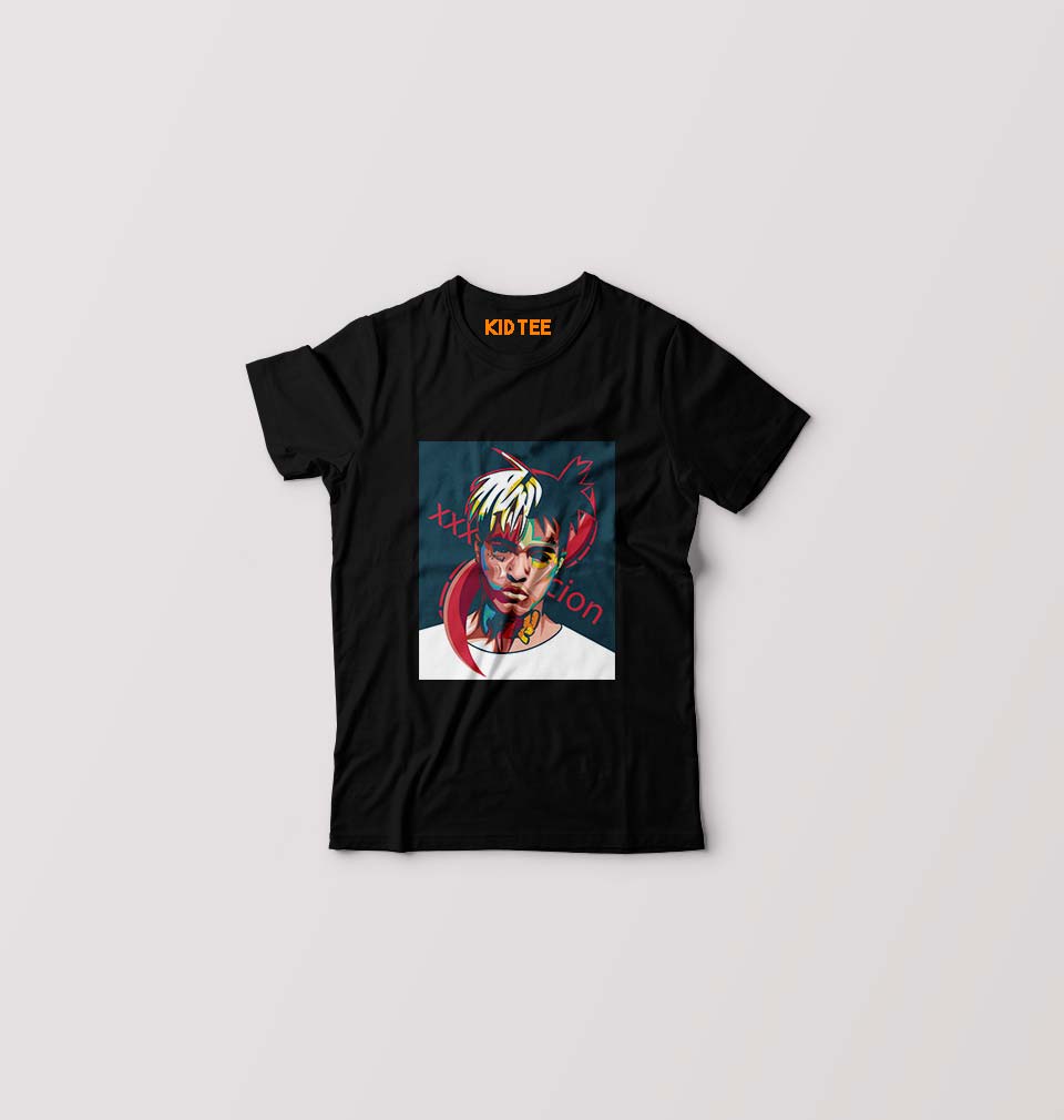 XXXtentacion Kids T-Shirt for Boy/Girl-Black-Ektarfa.online