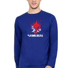 Load image into Gallery viewer, Cyberpunk Samurai Full Sleeves T-Shirt for Men-Royal Blue-Ektarfa.online
