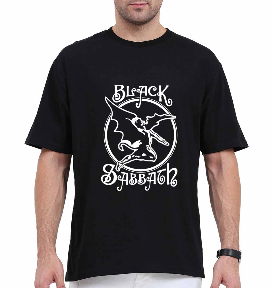 Black Sabbath Oversized T-Shirt for Men-Black-Ektarfa.online