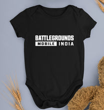 Load image into Gallery viewer, Battlegrounds Mobile India (BGMI) Kids Romper For Baby Boy/Girl-0-5 Months(18 Inches)-Black-Ektarfa.online
