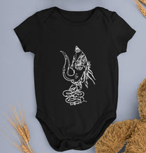 Load image into Gallery viewer, Mahakal Mahadev Bholenath Shiva Shivji Kids Romper For Baby Boy/Girl-0-5 Months(18 Inches)-Black-Ektarfa.online
