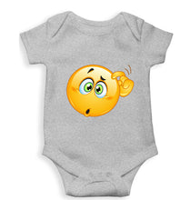 Load image into Gallery viewer, Emoji Kids Romper For Baby Boy/Girl-0-5 Months(18 Inches)-Grey-Ektarfa.online
