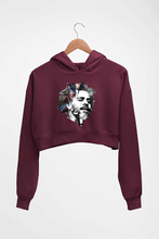 Load image into Gallery viewer, J. Cole Crop HOODIE FOR WOMEN-Maroon-Ektarfa.online
