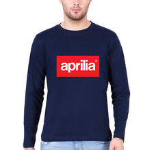 Load image into Gallery viewer, Aprilia Full Sleeves T-Shirt for Men-Navy Blue-Ektarfa.online

