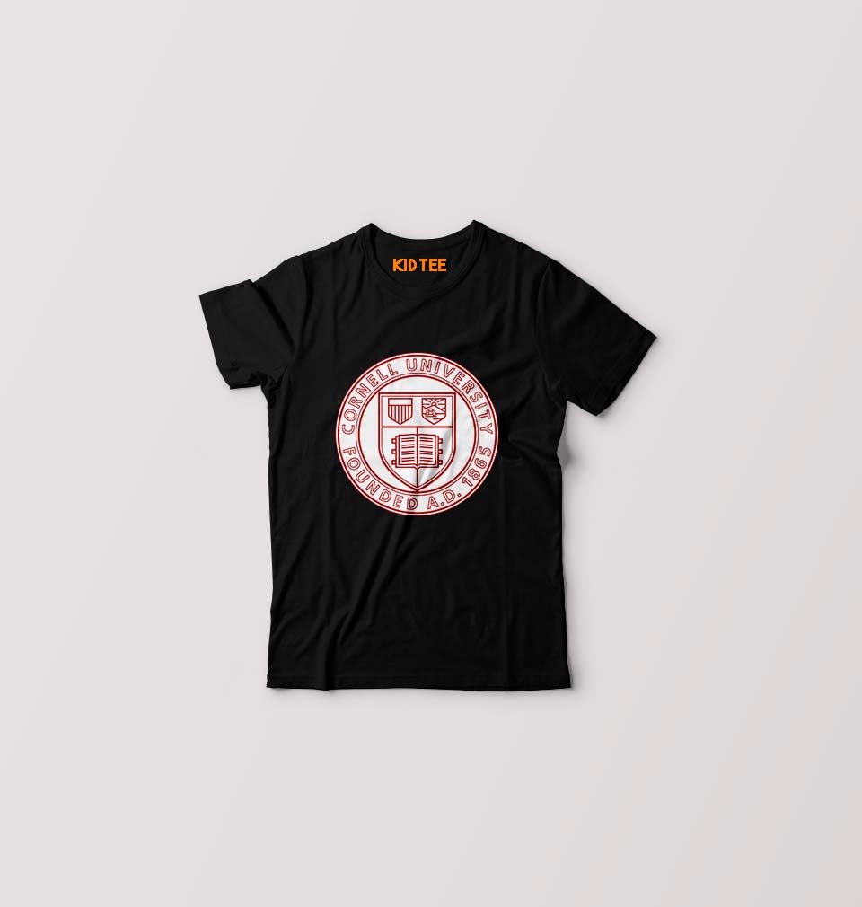 Cornell University Kids T-Shirt for Boy/Girl-Black-Ektarfa.online