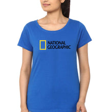 Load image into Gallery viewer, National geographic T-Shirt for Women-Royal Blue-Ektarfa.online
