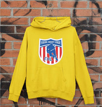 Load image into Gallery viewer, Federal Hockey League Unisex Hoodie for Men/Women-Mustard Yellow-Ektarfa.online
