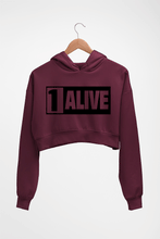 Load image into Gallery viewer, PUBG 1 Alive Crop HOODIE FOR WOMEN-Maroon-Ektarfa.online

