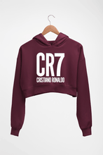 Load image into Gallery viewer, Cristiano Ronaldo CR7 Crop HOODIE FOR WOMEN-Maroon-Ektarfa.online
