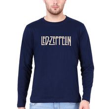 Load image into Gallery viewer, Led Zeppelin Full Sleeves T-Shirt for Men-Navy Blue-Ektarfa.online
