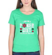 Load image into Gallery viewer, Poker T-Shirt for Women-flag green-Ektarfa.online
