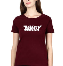 Load image into Gallery viewer, Asterix T-Shirt for Women-Maroon-Ektarfa.online
