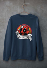Load image into Gallery viewer, Deadpool Unicorn Unisex Sweatshirt for Men/Women-Navy blue-Ektarfa.online
