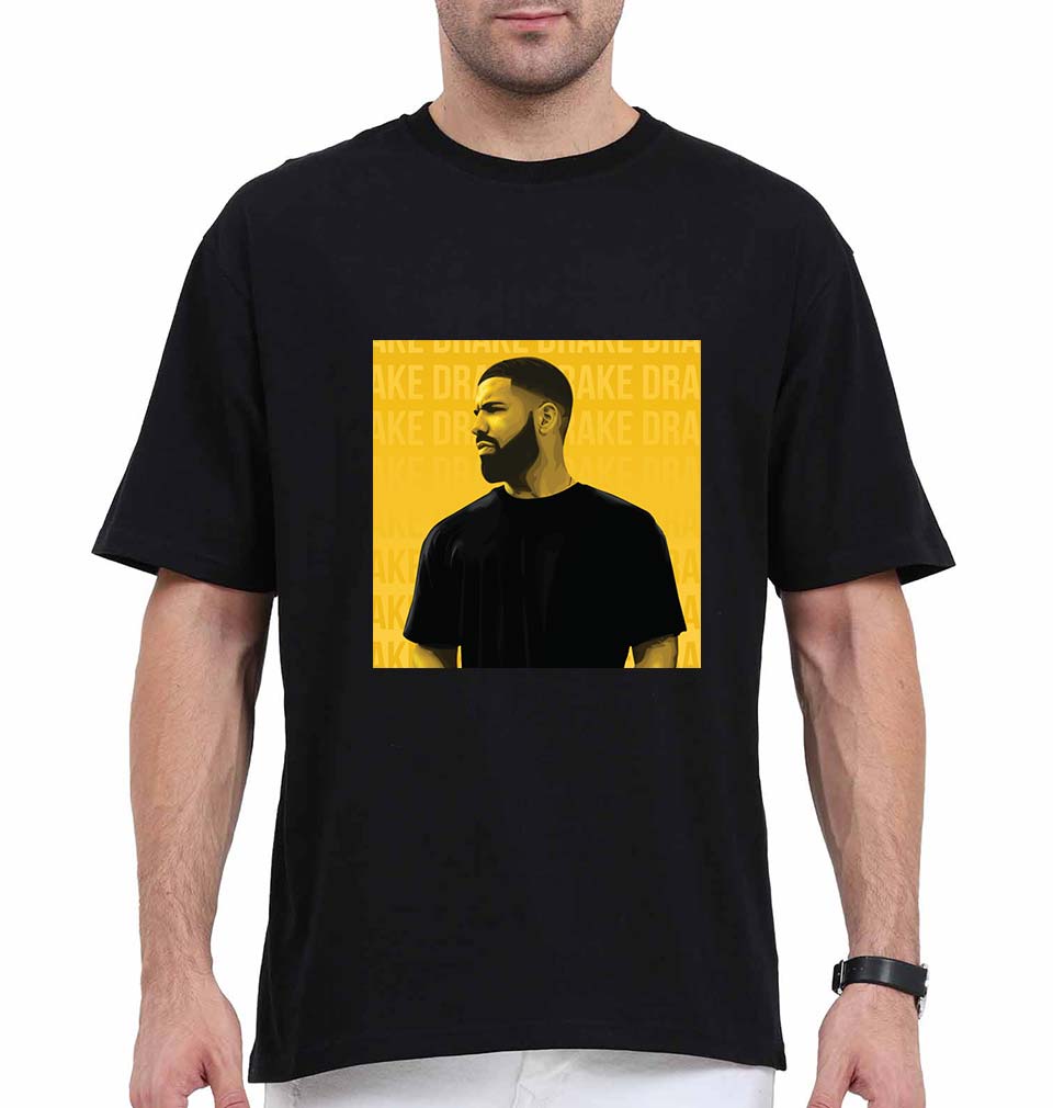 Drake Oversized T-Shirt for Men-Black-Ektarfa.online