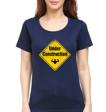 Load image into Gallery viewer, Gym T-Shirt for Women-Navy Blue-Ektarfa.online
