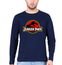 Load image into Gallery viewer, Jurassic Park Full Sleeves T-Shirt for Men-Navy Blue-Ektarfa.online
